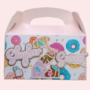 Two Sweet Custom Candy Box - Two Sweet Party Favor Box with Name and Age Option, 6.2 x 3.5 x 3.5 Inches, Two Sweet Themed Decorations