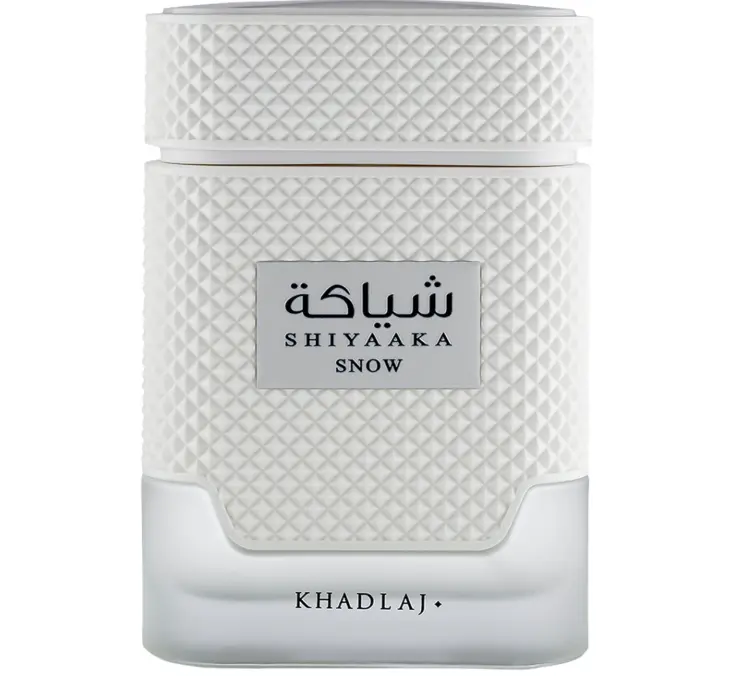 Khadlaj Shiyaaka Snow for Men Eau de Parfum Spray, 3.4 Ounce