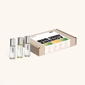 Big Scent Energy Trio Set, Dossier Perfumes, 3x11ml, Eau de Parfum, Ambery Sage, Aromatic Bergamot, Aromatic Pineapple
