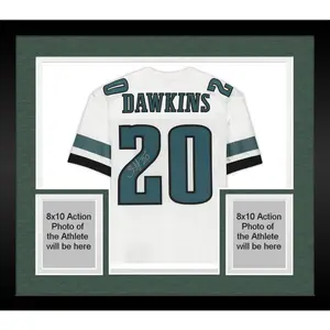Framed Brian Dawkins Philadelphia Eagles Autographed White Mitchell & Ness Authentic Jersey - Fanatics Authentic Certified - NFL Memorabilia