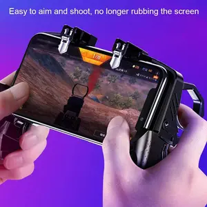Trigger Free Fire PUBG Controller for Cell Phone Gamepad Joystick Android iPhone Control Mobile Game Pad Pugb Smartphone Command new Wireless Pro Controller with Gyro series usb connection smart wake-up switchbutton design Slim Lite Protective Case