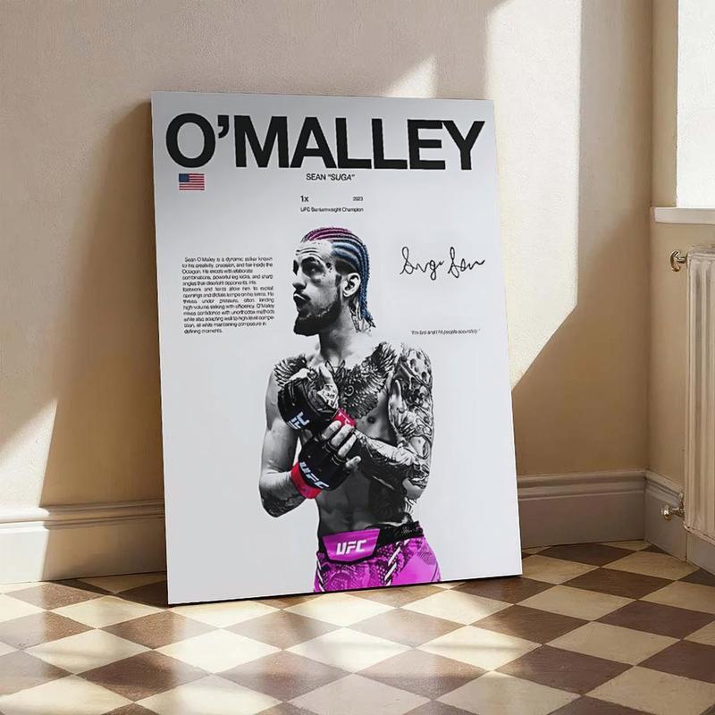 Sean O'Malley poster, UFC wall decoration, MMA digital poster, UFC bantamweight champion, UFC men's gift, sports poster, gym decoration, poster gift