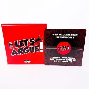 G43Let’s Argue Card Game – Funny Couples & Family Party Game, Conversation Starter Cards for Adults & Teens, Gift Idea