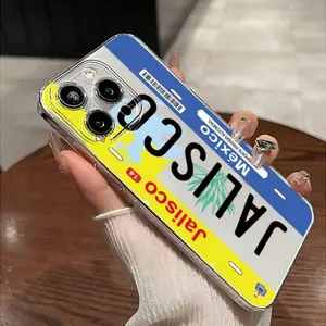 Inspired by Mexico Jalisco Transparent Creative Print Phone Case, Fits iPhone 7-17 Pro Max Series, Perfect Gift for Birthday