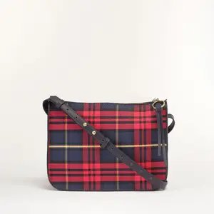 Rowan Crossbody - North Plaid - Vegan Leather