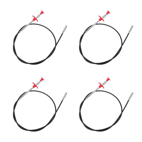 Household Pipe Unclogger, Sewer and Toilet Tool, Manual Toilet, Hair-catching Head for Clearing Blockages