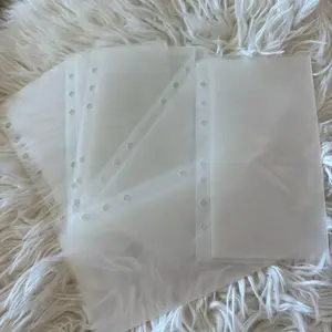 6 A6 Vellum Envelopes - Clear Plastic Envelopes for A6 Notebooks and Planners