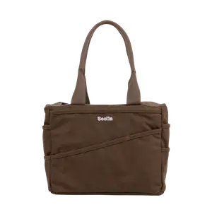 Soolla® Studio Bag, Coffee Bean, Pottery Tool Bag, Craft Organizer, Knitting Bag, Crochet Yarn Tote