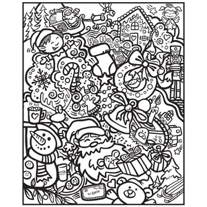 24" x 30" Jolly Christmas Coloring Poster