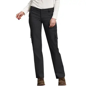 Dickies Women's Relaxed Fit Cargo Pant - Black, Comfortable Design for Everyday Wear - Bottom, Womenswear