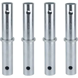 Heavy Duty Scaffolding Coupling Pin 1-5/16"OD x 9"L with 1/4" ,Scaffolding Supplies Part Retainers(4PACK)