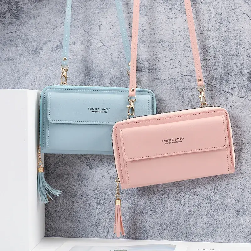 Portefeuille Long en Cuir PU Élégant Hand Purse