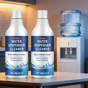 2-Pack Water Cooler Cleaner (120ML*2), Removes Stains and Yellowing, Easy to Use, Effective Internal Cleaning, Home Office Maintenance