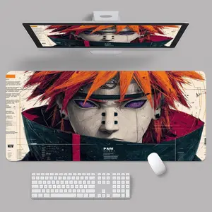 Anime Mouse Pad, Japanese Gaming Desk Mat, XXL Manga Desk Mat, Aesthetic Cyberpunk Desk Pad