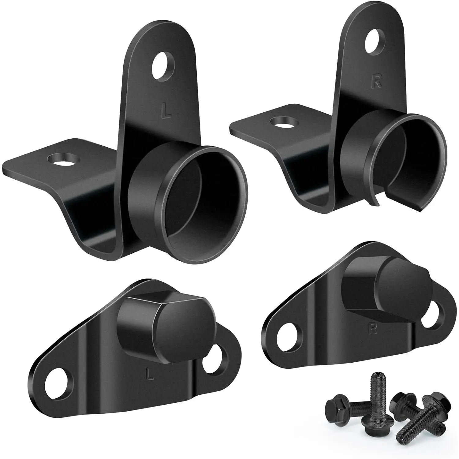 Galvanized Rattle-Free Secure Close Tailgate Hinge Kit, DIY Install Compatible with 1999-2007 Chevy Silverado GMC Sierra 1500/1500HD/2500/2500HD/3500 Classic & 2005-2006 Hummer H1/H2/H3, Replaces #38642,15074252,15074253,15078745,15078746, Oem-Replace, Hi