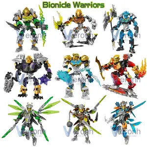 Bionicle Warriors Building Block Lewa Jungle Protector Gali Water Uniter Master Anime Action Skull Figures Collection Bricks Toy