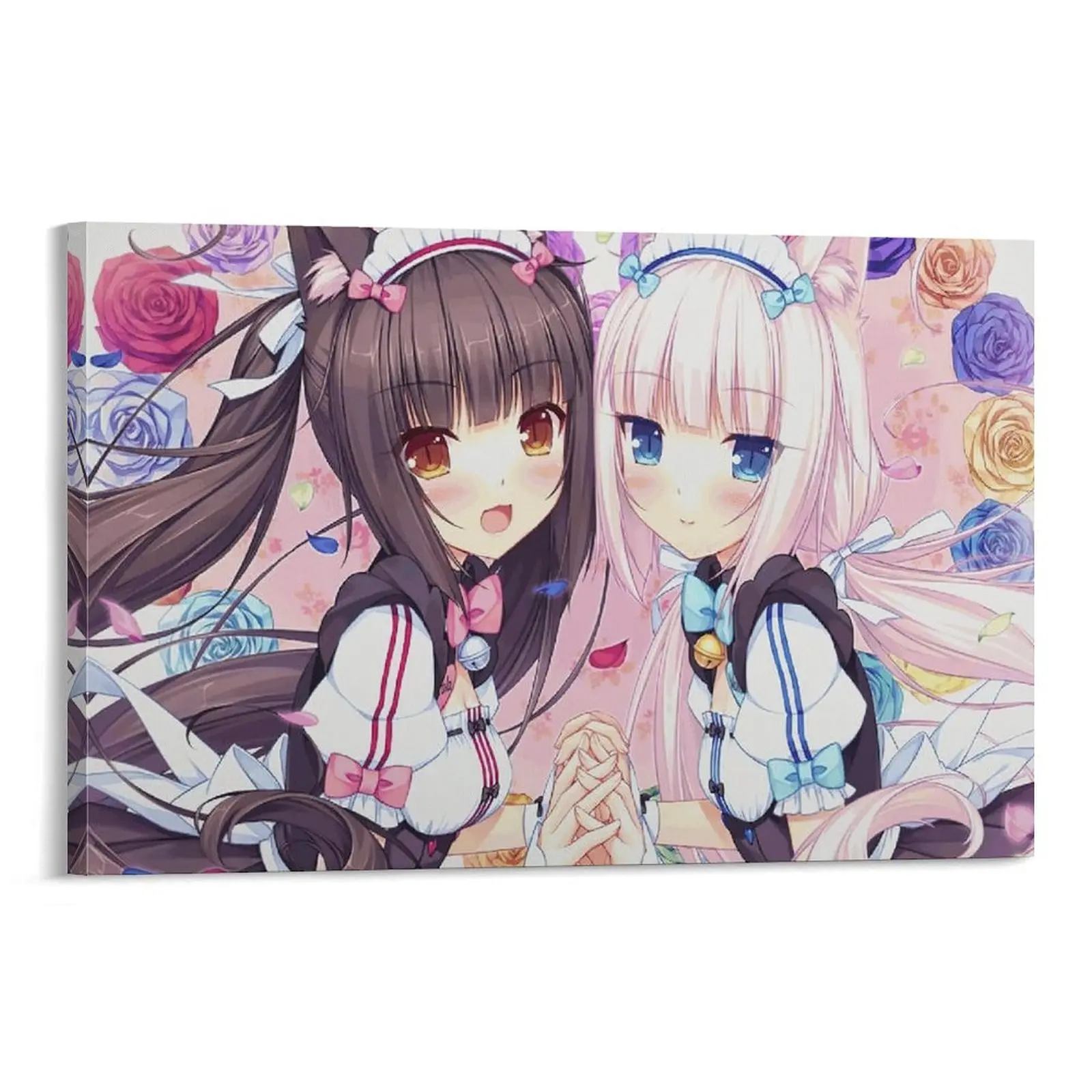 Nekoparas Anime Poster.  Aesthetic Canvas Wall Art Prints. Cute Anime Decor. Poster for Kids' Room. Canvas Poster Bedroom Decor Sports Landscape Office Room Decor Gift Frames Ornaments anime manga art print Decoration Artistic Photo