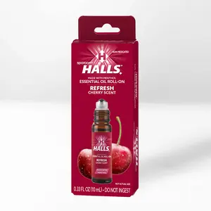 HALLS® Roll On Cherry Scent 10mL - Essential Oil for Body Care, Daily Use, and Scented Comfort