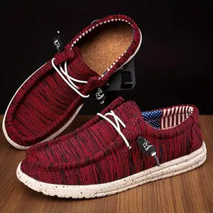 [Popular Choice] Men's Patriotic Red Skate Shoes with Pattern - Casual Lace-Up Sneakers, Breathable Upper & MD Sole Comfortable Walking, Skateboard Shoes, Irregular Pattern(Sheets)