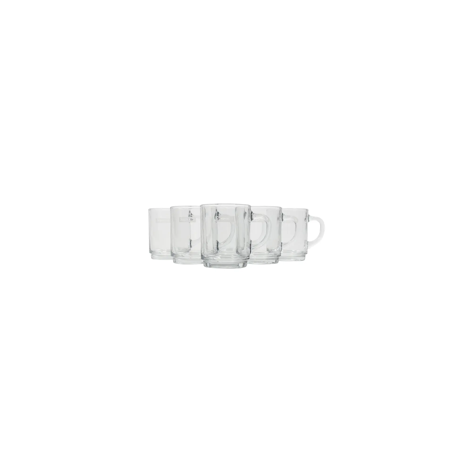 Supreme Duralex Glass Mugs "Clear - Set of 6" SU23158