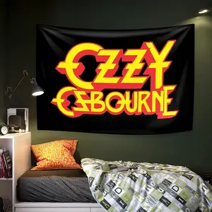 Rock And Roll Music Singer Tapestry Ozzy Osbourne Album Cover Home Decor Wall Hanging Background Cloth Bedroom Dorm Decoration