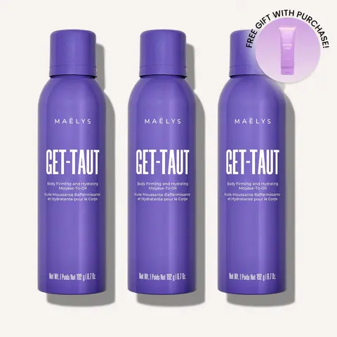 MAËLYS GET-TAUT Body Firming and Hydrating Mousse-To-Oil x 3 | Save $24 | Packed With Glaucine + Squalane
