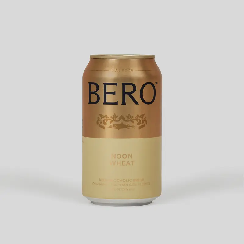 BERO Noon Wheat Seltzer - Light & Refreshing Non-Alcoholic Beverage with Crisp Body & Orange-Lime Twist - Healthy Lemon Lime Soda