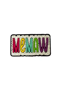 F/M29- (1)PC 1.2" MEMAW Colorful Focal Bead for DIY Keychains, Wristlets, Cup Charms, Car Charms ETC