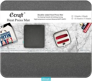 Heat Press Mat for Cricut Easypress: Ecraft (11 X 13 Inch) Double-Sided Heating Ironing Mats for Craft Insulation Transfer HTV Vinylheat Press Machine,T Shirts ecraft