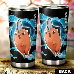 [New Anime Drinkware - Sale Up To 35%] Pochita Tumbler Cup, Chainsaw Man Anime Car Accessories, Cute Devil Dog Mug, Kawaii Anime Drinkware, Otaku Gift