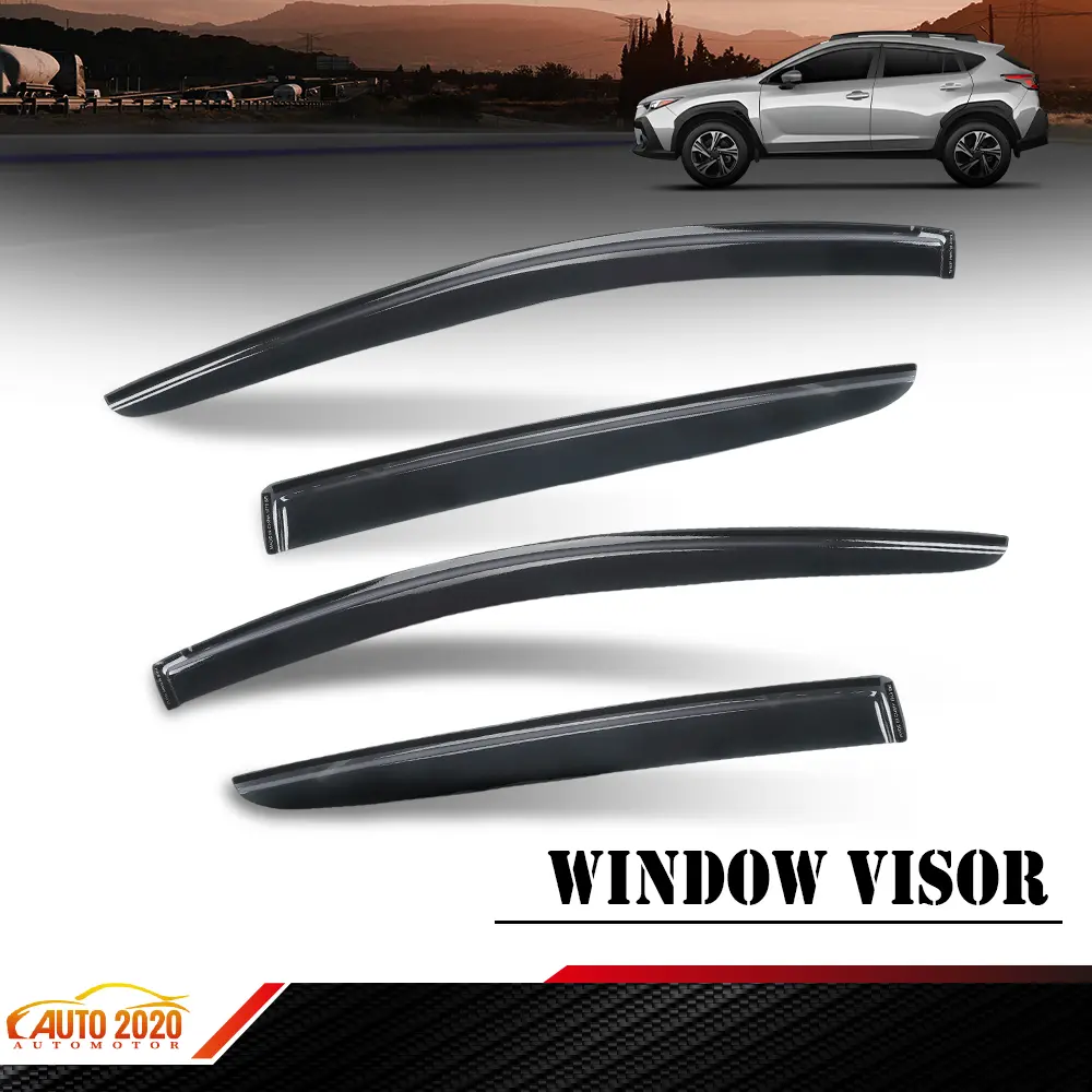 Tape-On Window Visors Rain Guards, Sunvisor Side Window Deflectors & Visors for 2024-2025 Subaru Crosstrek & Impreza, Sun Protection