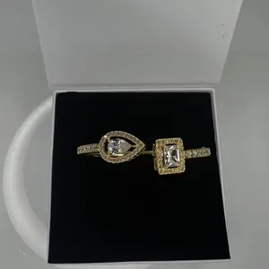 Open Iced out bangle luxury for women gifts fashion accessories Daily Wedding Anniversary