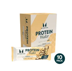 Myprotein Protein Wafer - High-Protein Snack with Milk & Whey Protein Isolates, 15g Protein per Bar Healthy Treat Myprotein Protein Wafer - High-Protein Snack with Milk & Whey Protein Isolates, 15g Protein per Bar Healthy Treat