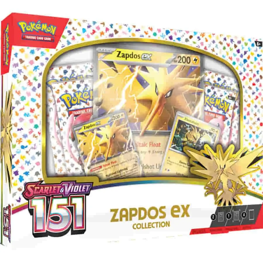 Pokemon TCG [ENG] 151 Zapdos Ex Collection Box - LIVE RIP ONLY