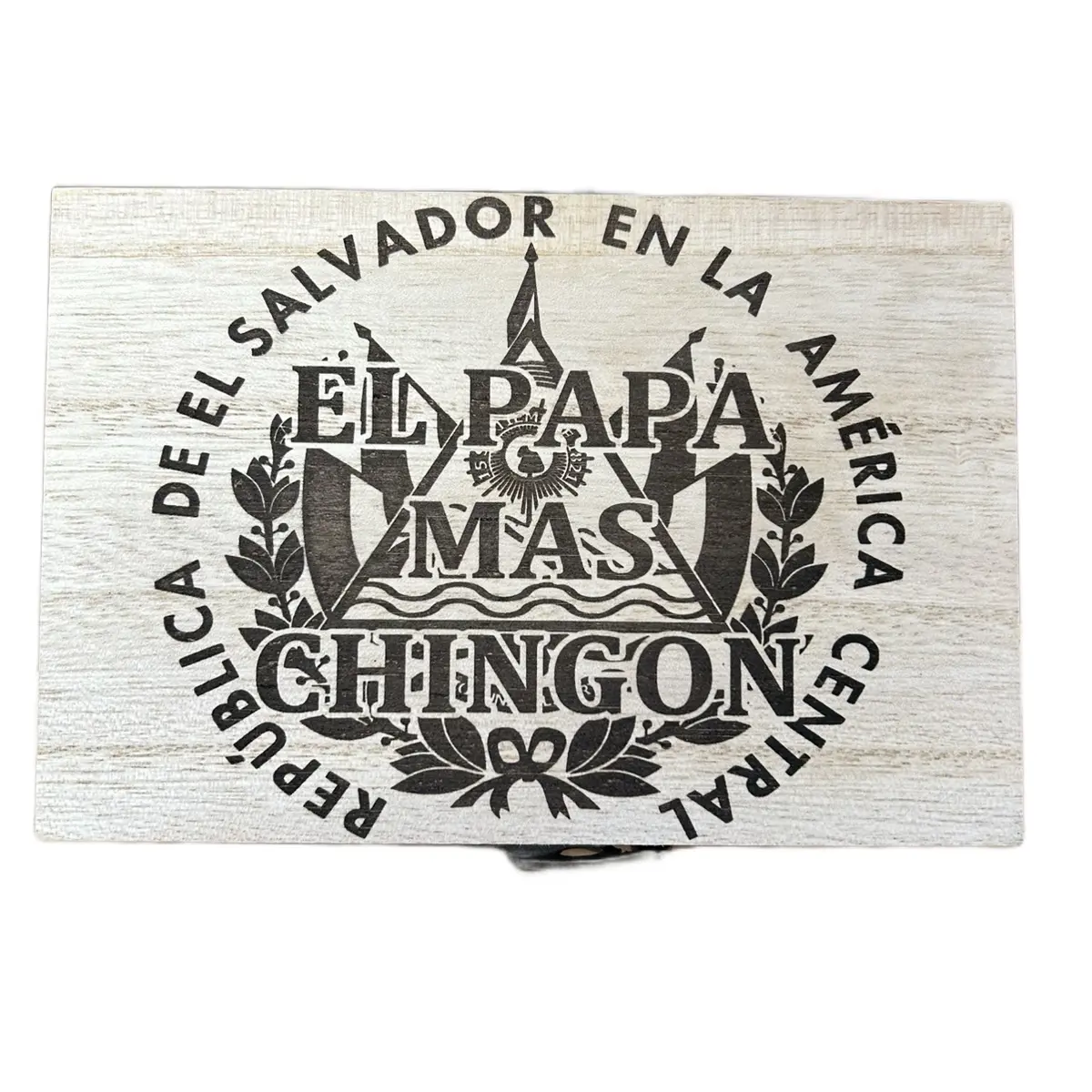 El Papa Mas Chingon El Salvador Shot Glass Set with Custom Engraving in Wooden Box Drinkware Engraved, Drinking Glassware, Durable Glass