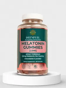 Melatonin Sleep Gummies - Halal Friendly Nighttime Gummies - Bedtime Support Supplement - Easy to Take Chewable