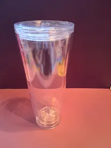 Clear Plastic Tumbler-24 ounces