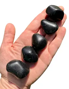 Black Obsidian Tumbled Stone - Polished Obsidian Crystal