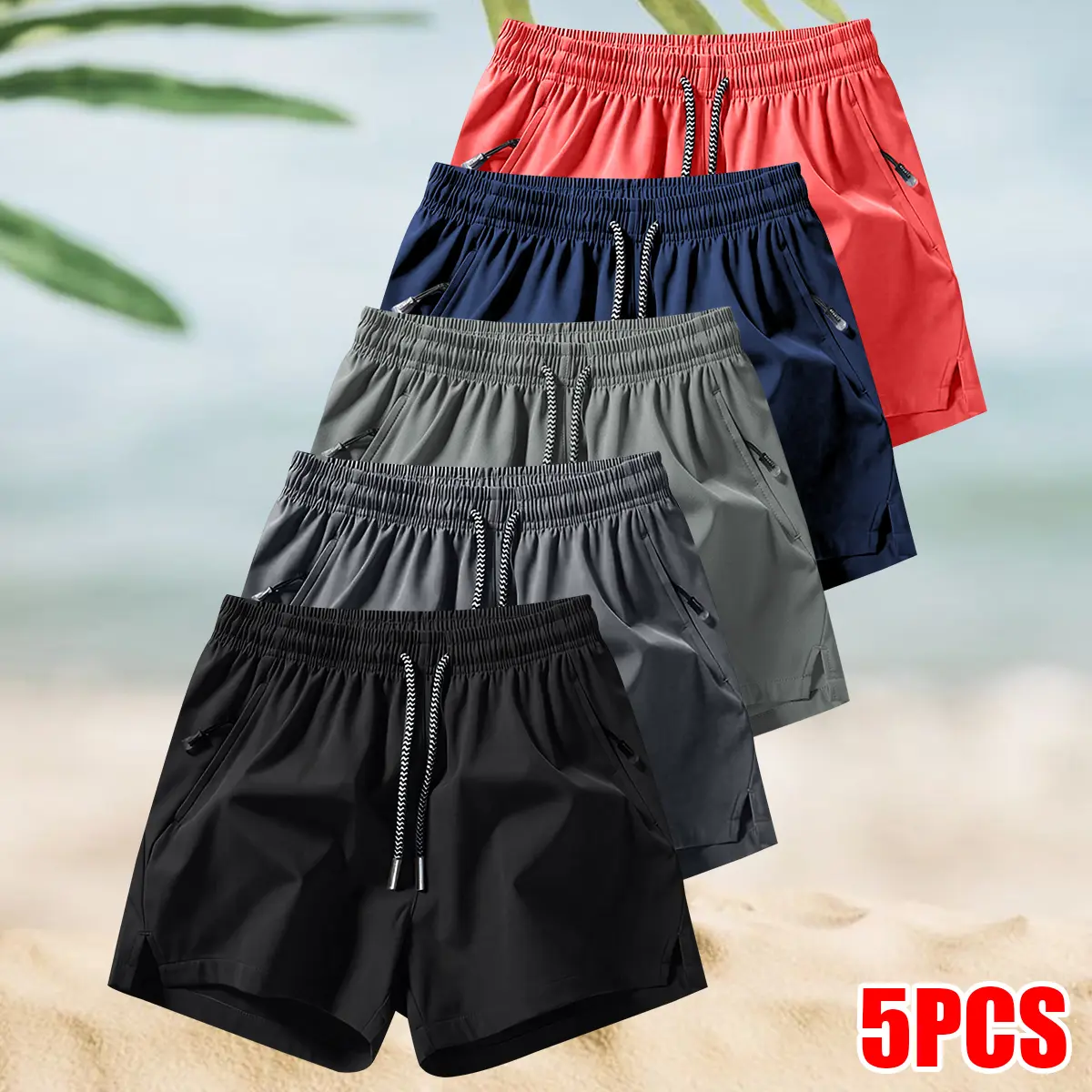 Black + Dark Gray + Light Gray + Navy Blue + Water