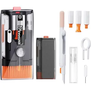 All-in-1 Keyboard Cleaning Kit, Laptop Computer Screen Cleaning Brush, Cleaning Pen for AirPods, Gaming PC Accessories Electronics Cleaning Tool, Cleaning Kit for iPhone/ iPad/ Monitor
