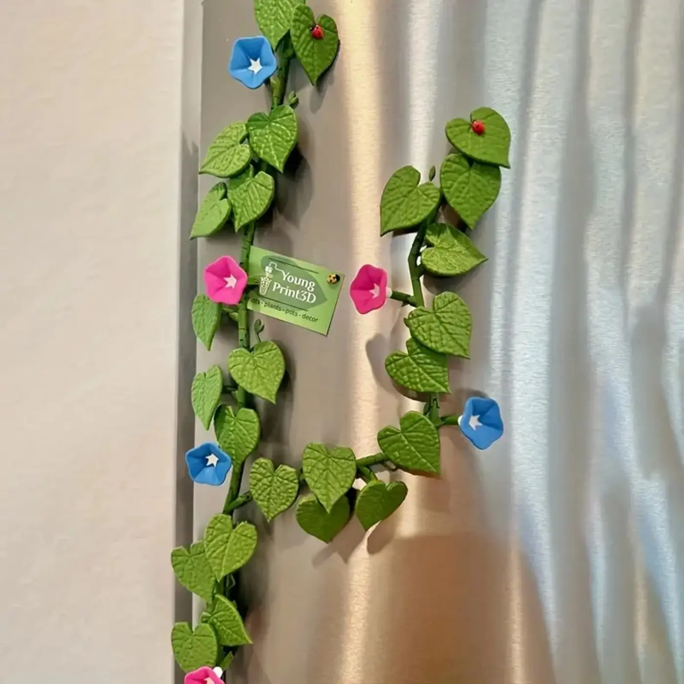 Magnetic Refrigerator Magnets Set, Cute Plant Design, Ivy Fridge Magnet, Decorative Fridge Magnet Stickers, Magnetic Flower Vine Decoration, Refrigerator Decorating Magnet, Home Decor, Magnets For Fridge