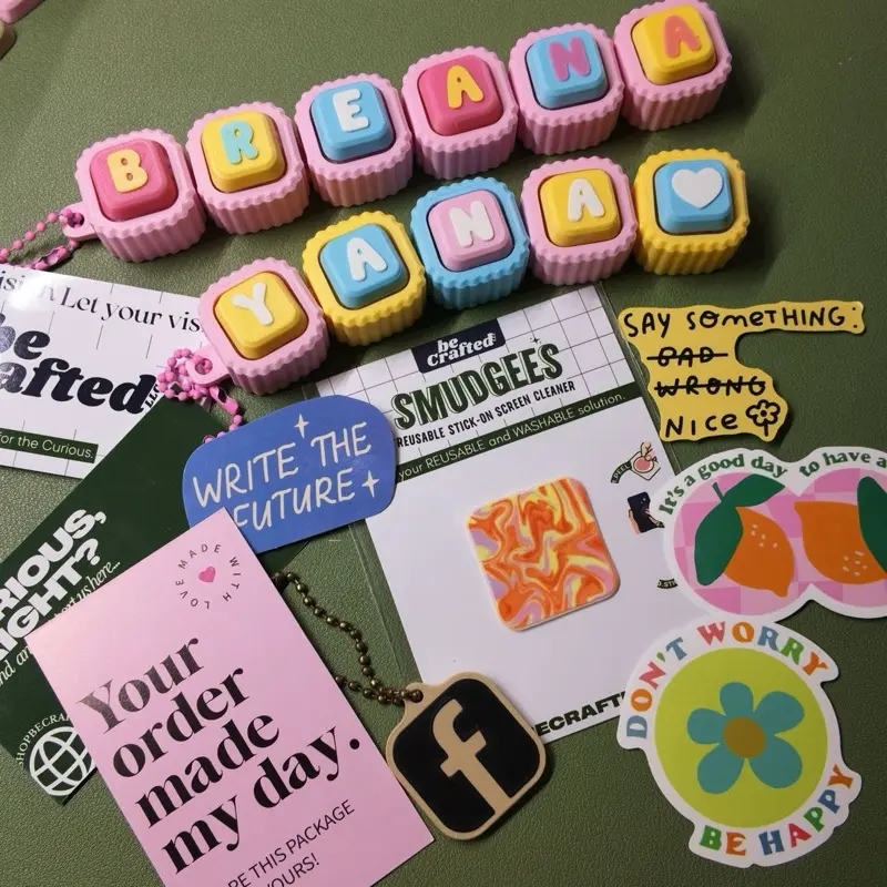 3-Letter Customizable High-Quality 3D Printed Name Fidget Clicker
