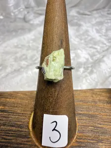 One-of-a-Kind Raw Turquoise Ring #3 | Handmade Adjustable Hypoallergenic Crystal Jewelry