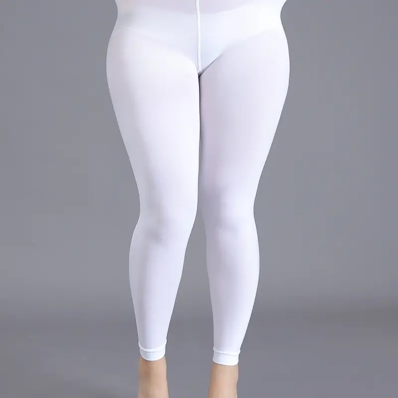 Women's Fashion Sexy 100D High Stretch Fabric Fit Colorful Nine-Point Leggings, Stretchy High Waist, Soft & Comfortable Casual for Home Leisure & Office Work