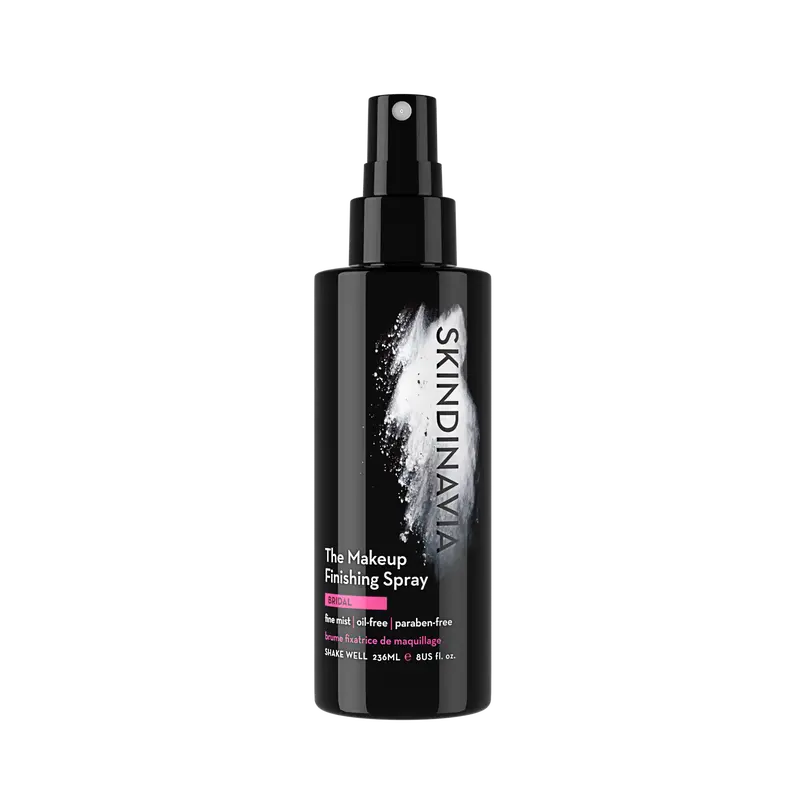 Skindinavia The Makeup Finishing Spray,Bridal Setting Spray 8oz,16HR Wear,Waterproof&Sweat proof,Smudge Proof&Transferproof,Hydrating Mist,Wedding Day Flawless Hypoallergenic，Cosmetic
