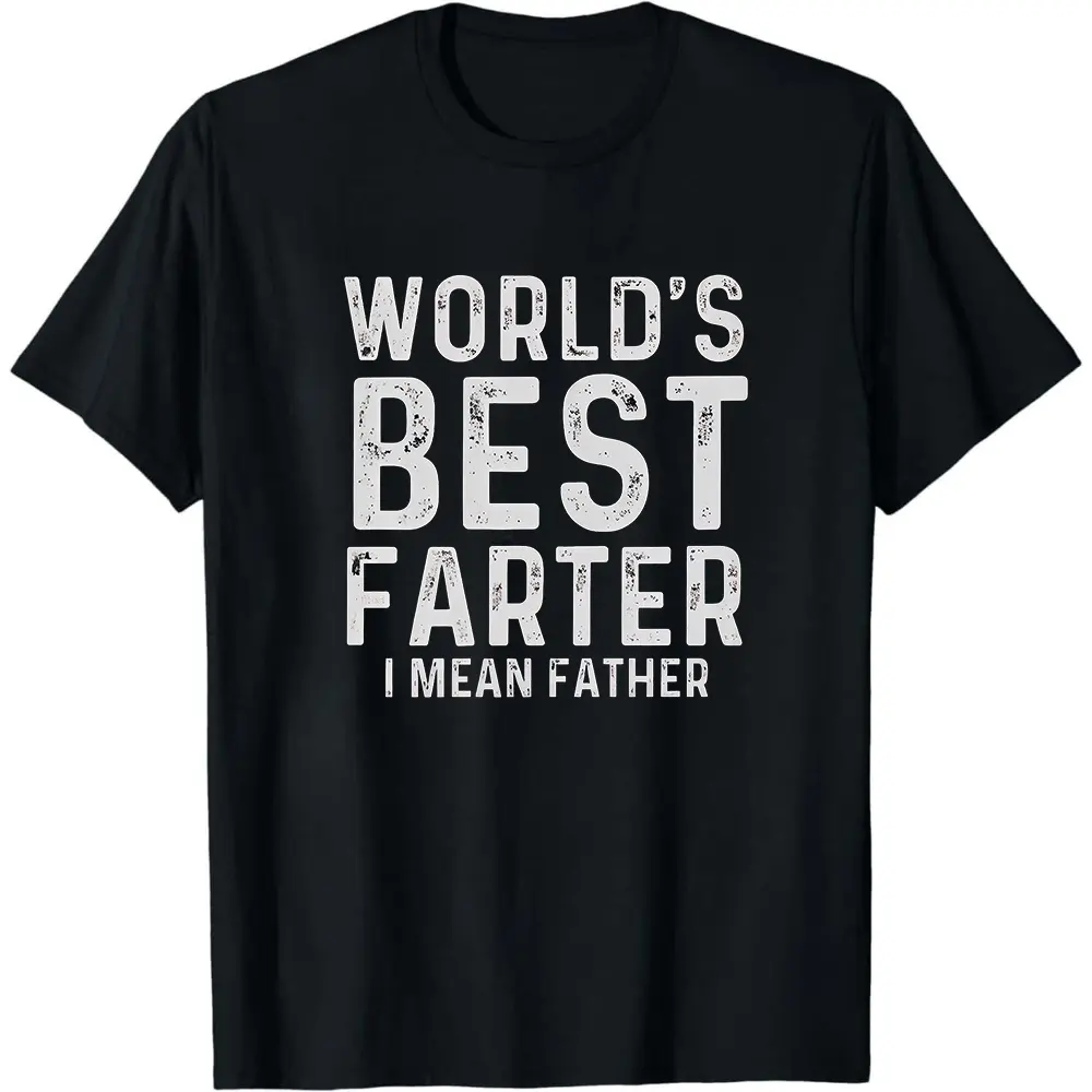Funny Father's Day T-Shirt, World's Best Farter, Humor Gift for Dad