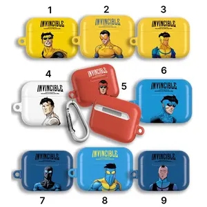 Invincible Airpods Cases with Keychain - PC Protective Case Cover, Cool Earphone Protector for Airpods 4 3 2 & 1