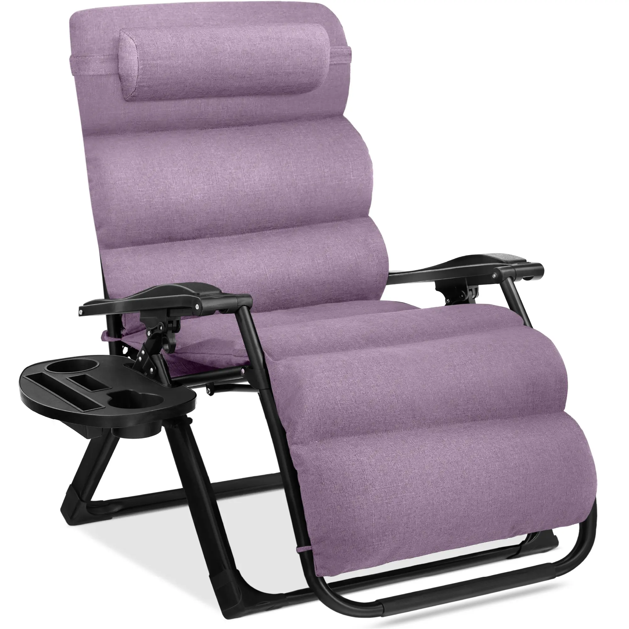 Best Choice Products Oversized Zero Gravity Chair, Folding Recliner w/ Removable Cushion, Side Tray Best Choice Products Oversized Zero Gravity Chair, Folding Recliner w/ Removable Cushion, Side Tray