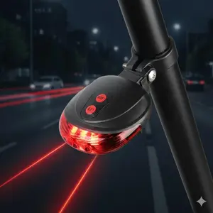 Waterproof Bike Tail Light with 7 Flash Modes | Ultra-Bright LED Safety Rear Light for Night Cycling | Mountain & Road Bicycle Warning Light, Enhanced Visibility & Security | Durable Bike Accessory