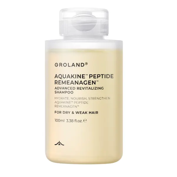 Groland Platinum Advanced Purifying Shampoo for Oily Scalp, Oil Control Formula with Salicylic Acid, Collagen, and Menthol, 100ML, Single, Adults